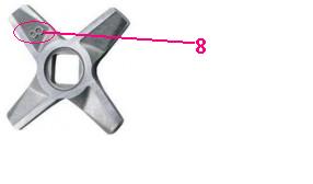нож зелмер №8